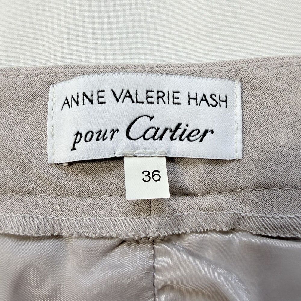 Anne Valerie Hash Pour Cartier Tapered Pants EU 36 Gray Minimalist Designer NWT - Picture 12 of 15